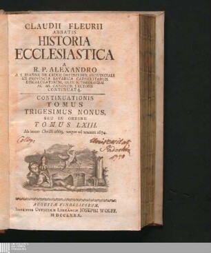 Continuationis Tomus Trigesimus Nonus, Seu In Ordine Tomus LXIII: Ab anno Christi 1663. usque ad annum 1674