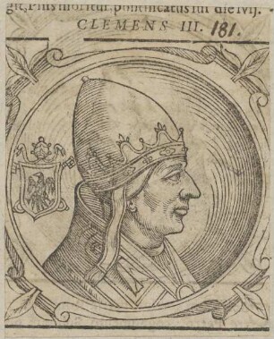 Bildnis von Papst Clemens III.