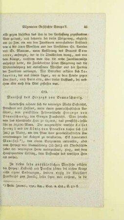 Manifest des Herzogs von Braunschweig