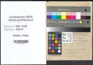Entnazifizierung Peter Weller , geb. 15.04.1890 (Geschaeftsfuehrer)