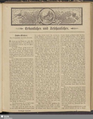 Erbauliches und Beschauliches
