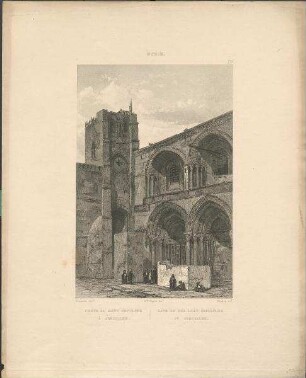 Die Grabeskirche in Jerusalem (Syrien, heute Israel)