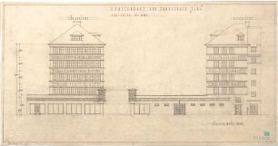 Fischer, Theodor; München, Lindwurmstr.; Garage, Tankstelle und Fahrschule Eibl - Garage u. Fahrschule (Ansichten)