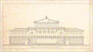 Voit, Johann Michael; Augsburg (Bayern); Theater - Aufriss