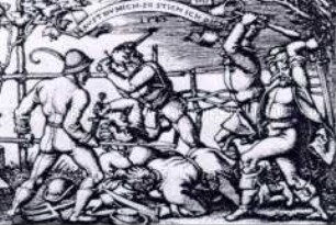 "Haust du mich, so stich ich dich!" (Bauernprügelei) - Nr. 9 aus der Folge "Bauernhochzeit" (1547)