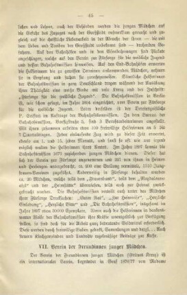 VII. Verein der Freundinnen junger Mädchen