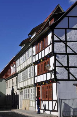 Quedlinburg - Fachwerkhaus : Saniertes Fachwerkhaus am Damm, aufgenommen am 16. April 2014 in Quedlinburg. Foto Uwe Gerig