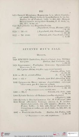 Seventh day´s sale (Nr. 1578 - 1829)