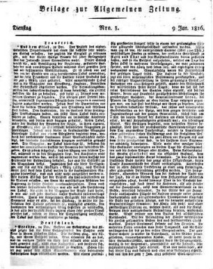 Allgemeine Zeitung. 1816, 1 - 6