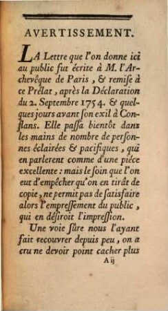 Lettre D'un curé de Paris à M. l'Archevêque de Paris