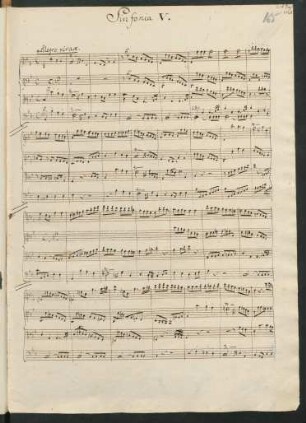 Sinfonien; strings; B-Dur; MWV N 5