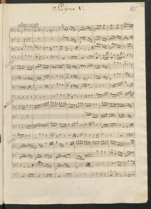 Sinfonien; strings; B-Dur; MWV N 5