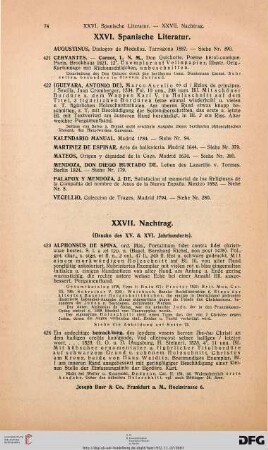 Nachtrag (Nr. 423-460)