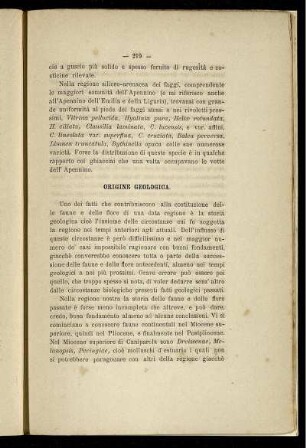 Origine Geologica.