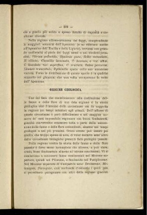 Origine Geologica.
