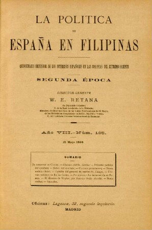 Núm. 185. 15 Mayo 1898