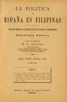 Núm. 185. 15 Mayo 1898