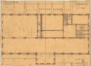 Fischer, Theodor; Rosenheim; Kunstmühle - Grundriss EG