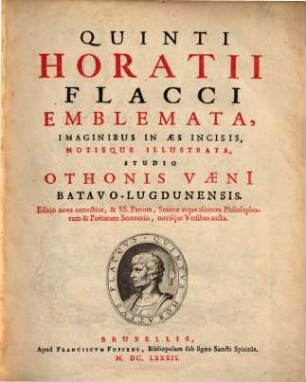 Quinti Horatii Flacci Emblemata : cum imaginibus notisque
