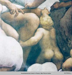 Kuppelausmalung : Christus und die Apostel erscheinen Johannes : Apostelgruppe Andreas, Jakobus Major und Simon