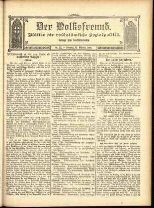 Ausgabe vom Sonntag, den 31. Oktober 1909.