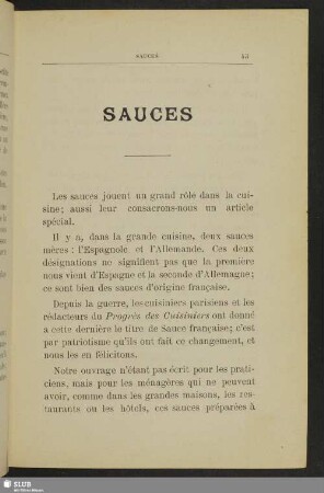 Sauces