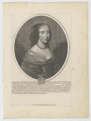 Bildnis der Claire Clemence de Condé