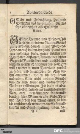 M. Tobiæ Wagners Abschieds-Rede.