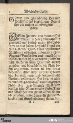 M. Tobiæ Wagners Abschieds-Rede.