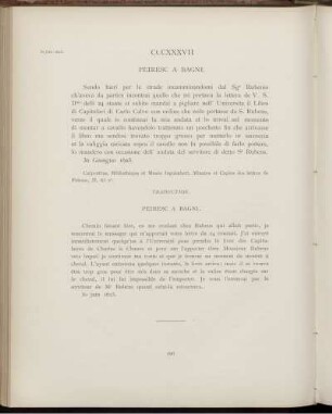 CCCXXXVII. Peiresc à Bagni. Paris, 30 juin 1623