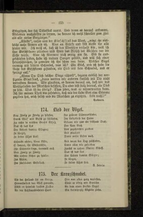 174. Lied der Vögel.
