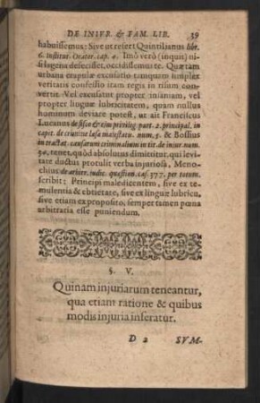 §. V. Quinam injuriarum teneantur, qua etiam ratione & quibus modis injuria inferatur.