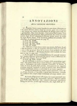 Annotazioni Alla Lezione Seconda.