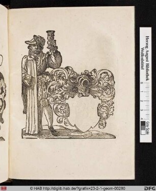 Wappen mit Gelehrtem