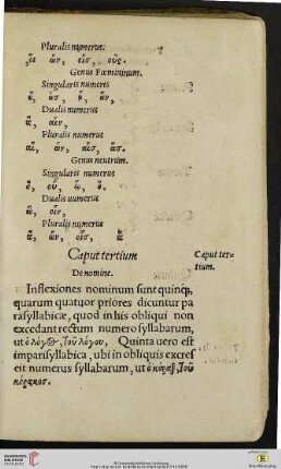 Caput tertium: De nomine