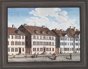 'Charlottenstraße in Stuttgart, (C.) Martens' Aquarell