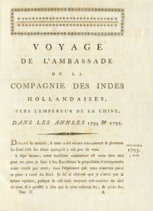 Voyage de l'ambassade de la Compagnie des Indes