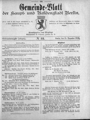 1906,51: No. 51, 23. Dezember 1906