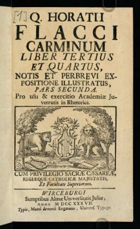 1-87, Carminum Liber Tertius et Quartus