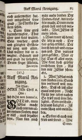 Auff Mariä Reinigung. - Am Tage Michaelis.