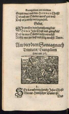 Am vierten Sontag nach Trinitatis ...