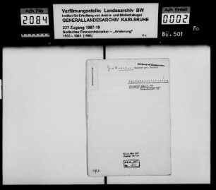 Götter, Hannchen geb. Frohmann, Witwe des Handelsmanns Leopold Götter Käufer: Emil Benz, Schumachermeister, Neckarbischofsheim Lagerbuch-Nr. 952, Neckarbischofsheim