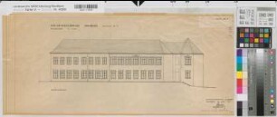 Arnsberg, Bezirksregierung, Dienstgebäude Schlossstraße 14, Nordansicht, Bausbestandszeichnung
