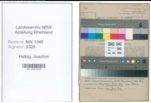 Entnazifizierung Joachim Helbig , geb. 15.06.1912 (Dentist)