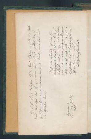 Briefe von Wilhelm von Humboldt an eine Freundin. - Ausg. in einem Bande.