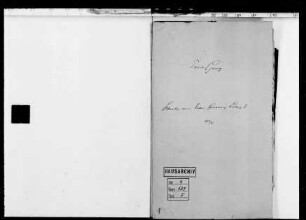 Schreiben an Prinz Georg von seinem Vater, Großherzog Ludwig I.