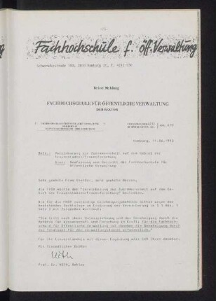Fachhochschule f. öff. Verwaltung
