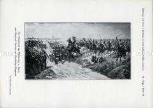 Darstellung der Schlacht bei Langensalza, Königreich Preußen gegen Königreich Hannover, 27. Juni 1866.