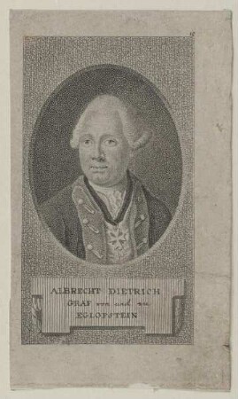 Bildnis des Albrecht Dietrich Graf von und zu Eglofstein