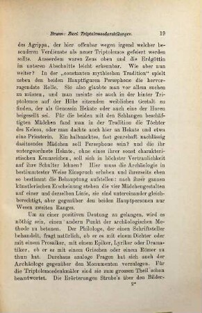 Ueber zwei Triptolemosdarstellungen